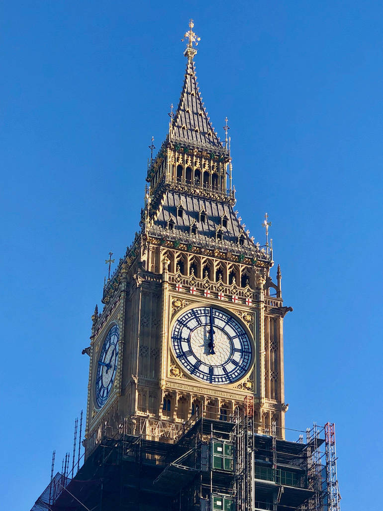 Big Ben Early Scaffolding Wallpaper