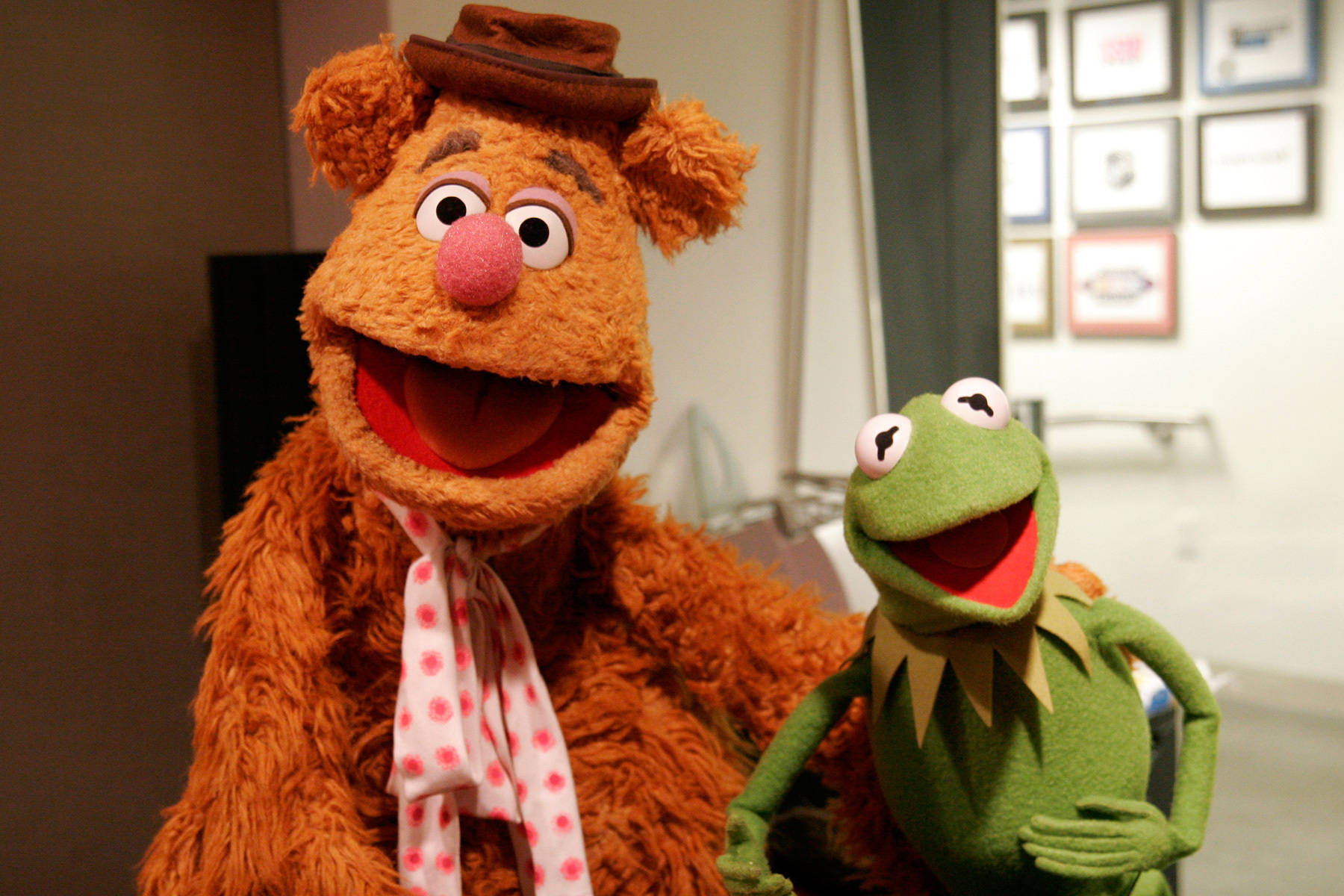 Big Fozzie Bear And Kermit Frog Wallpaper