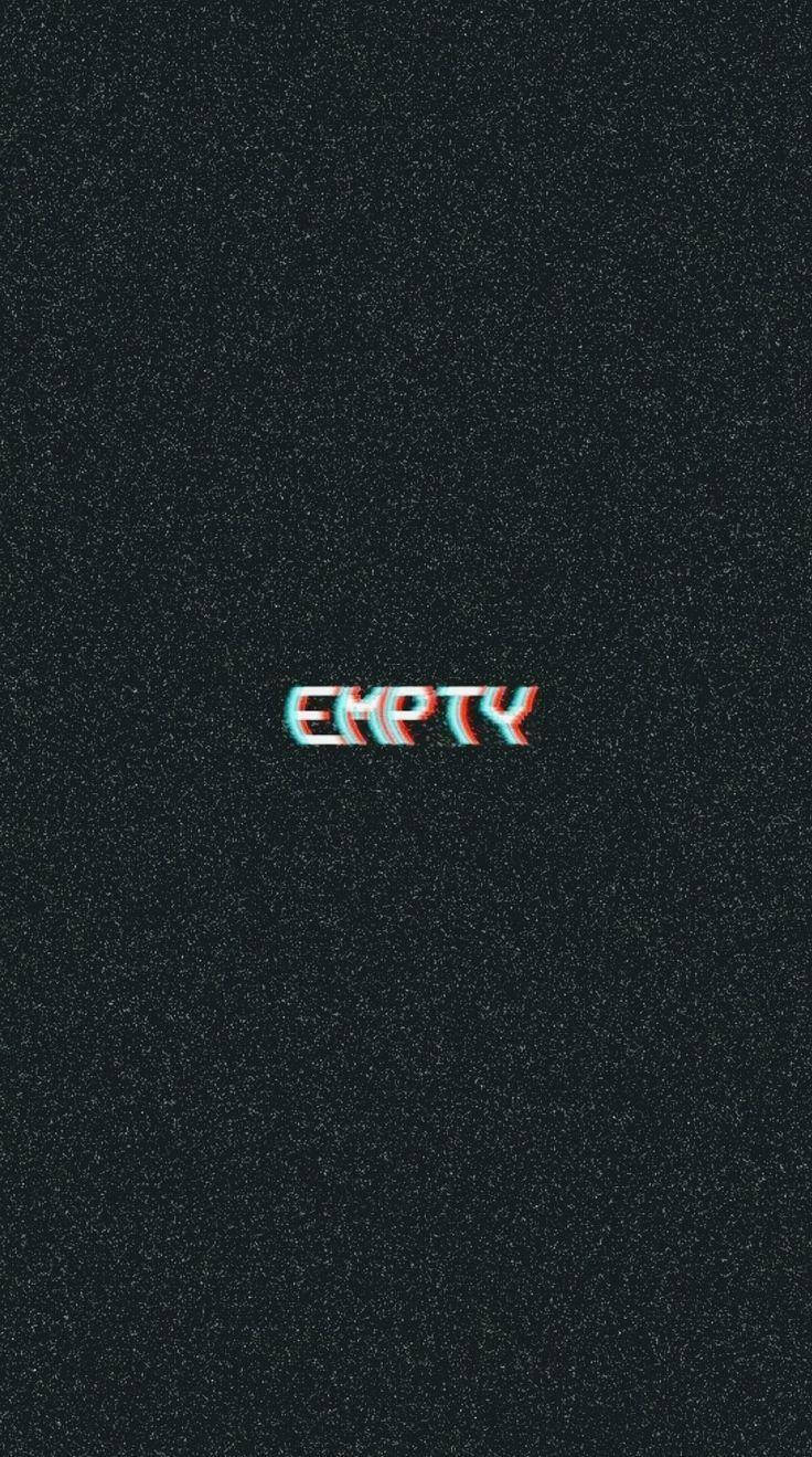 Black Aesthetic Empty Phone Wallpaper