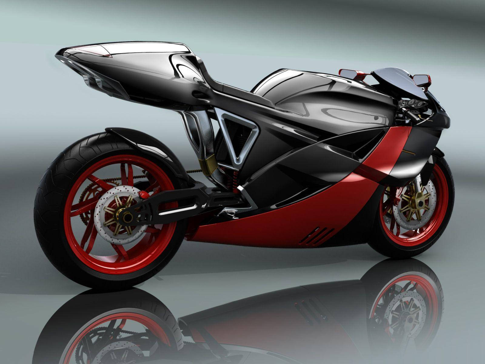 Black And Red Superbike Racing Bikes Wallpaper