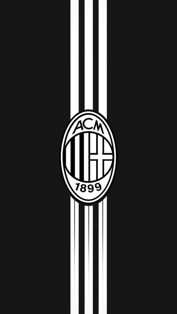 Black And White Ac Milan Wallpaper