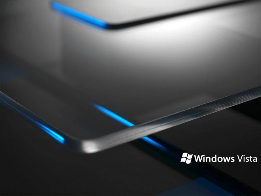 Black & Blue Windows Vista Wallpaper