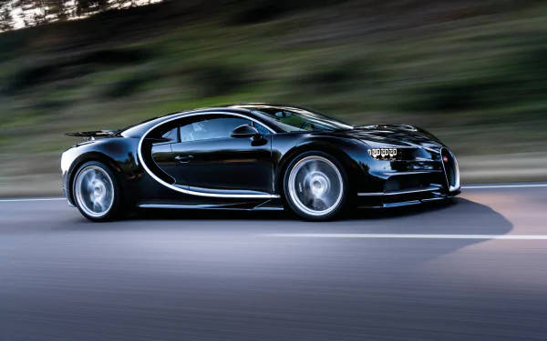 Black Bugatti Chiron 4k Wallpaper