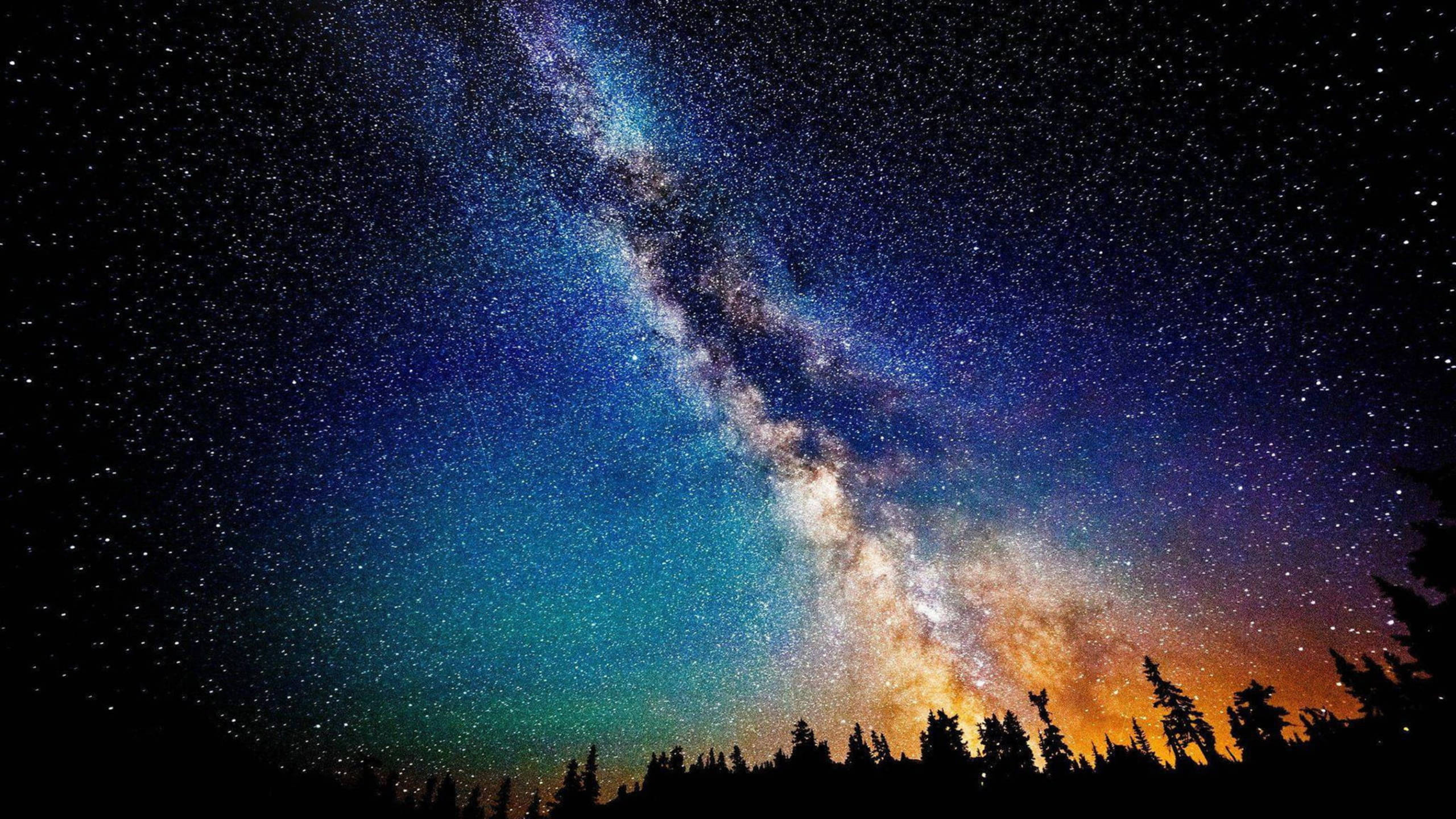 Black Galaxy Milky Way Wallpaper