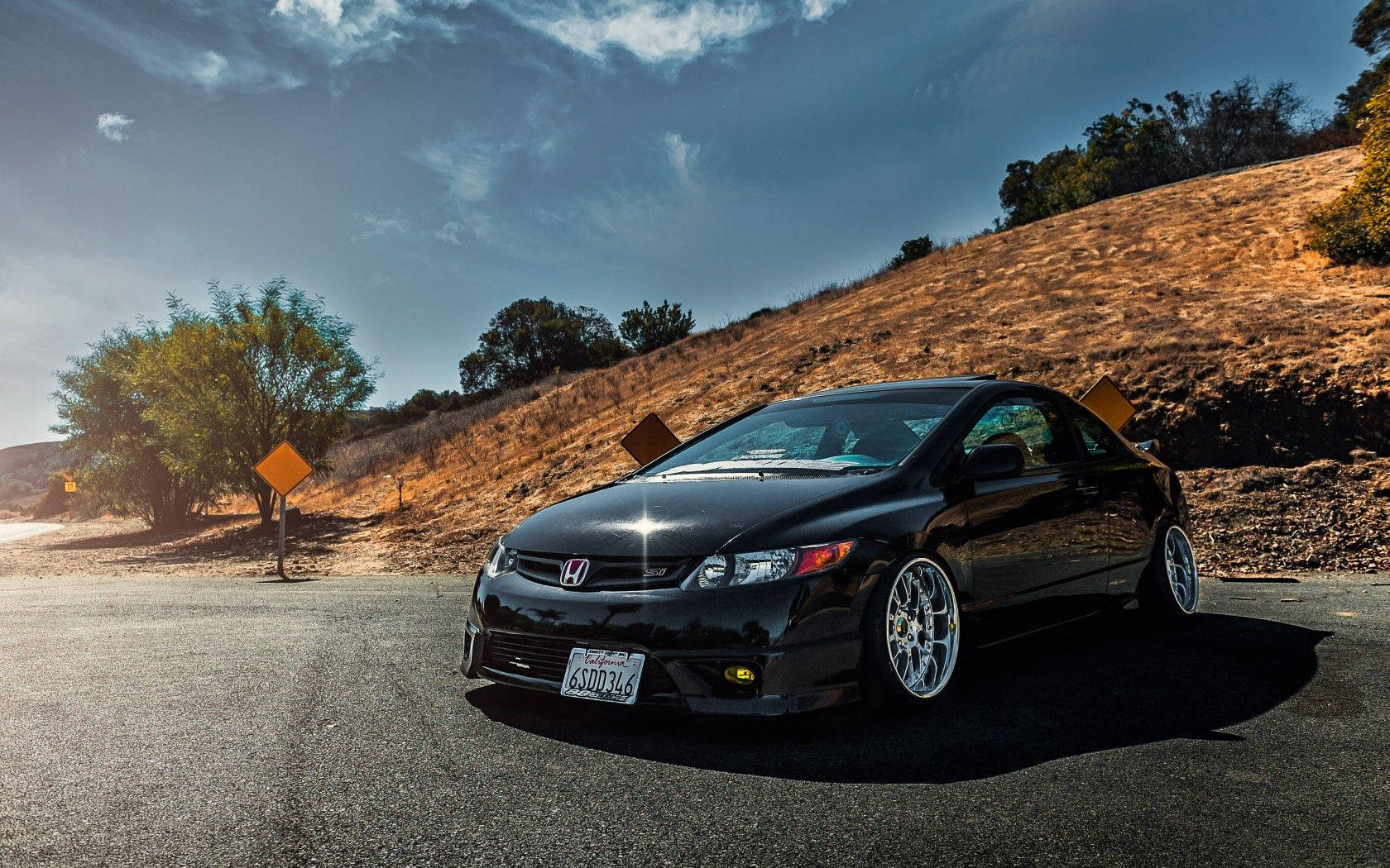 Black Honda Civic Si Wallpaper