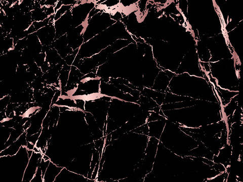 Black Rose Gold Marble Wallpaper