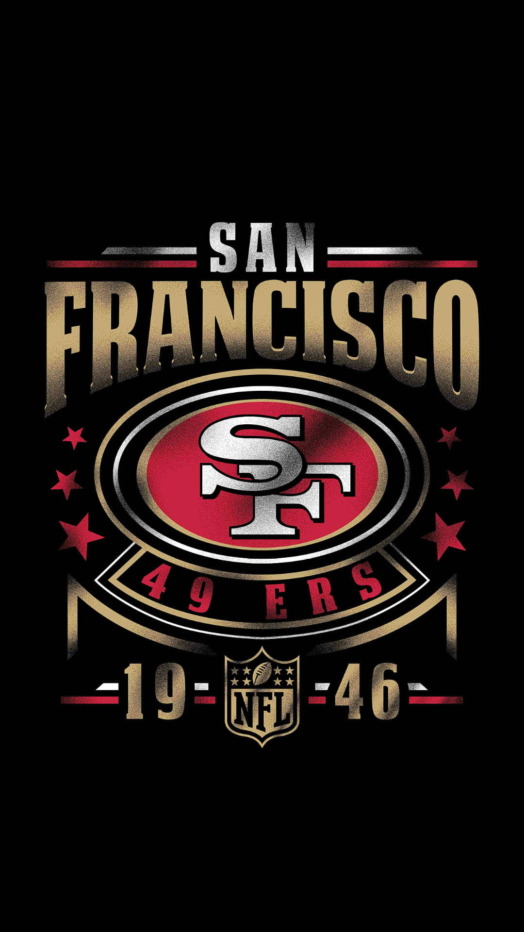 Black San Francisco 49ers Iphone Wallpaper