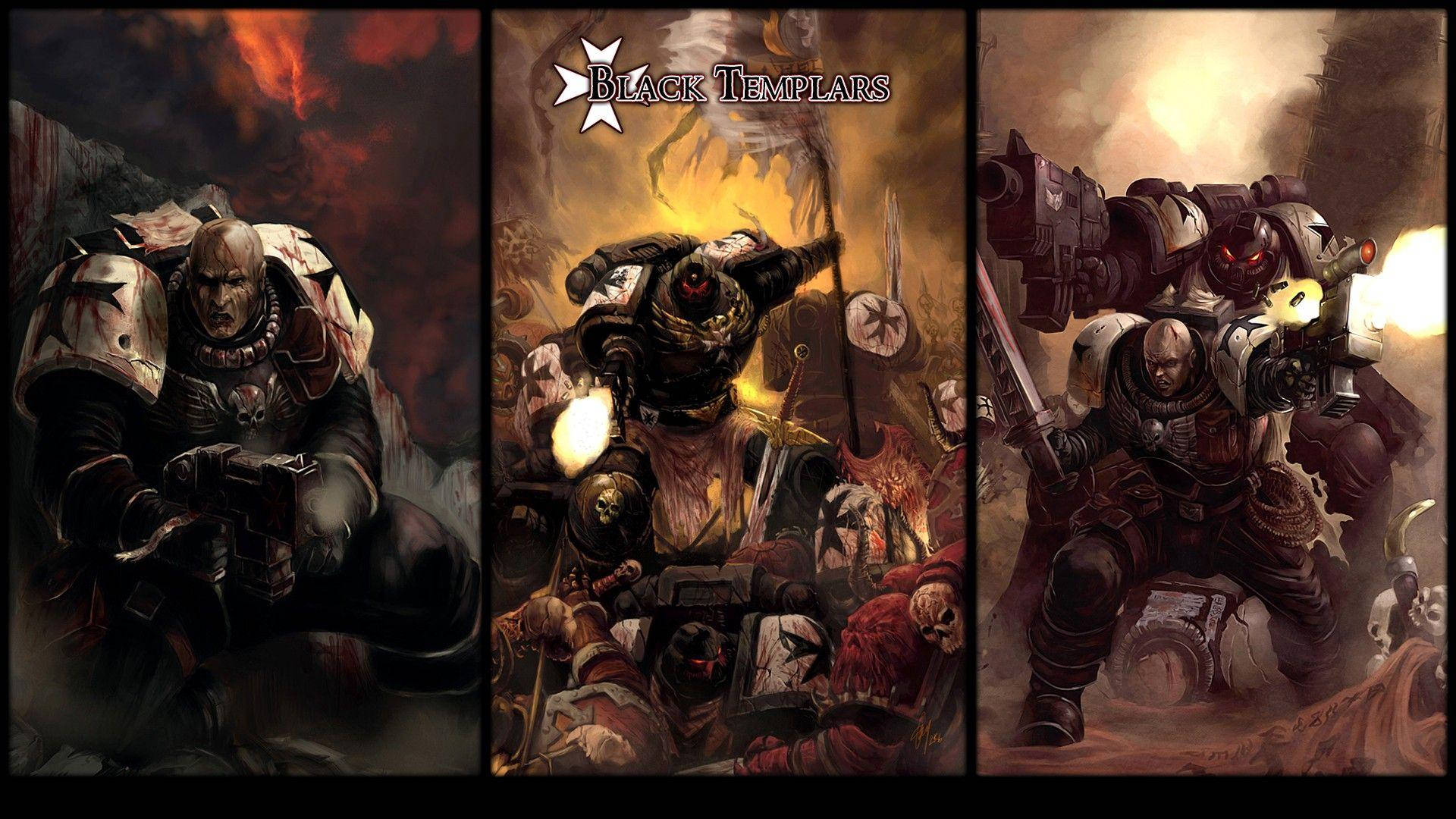 Black Templars Collage Warhammer 40k Hd Wallpaper