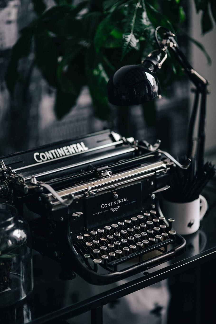 Black Typewriter Vintage Aesthetic Laptop Wallpaper