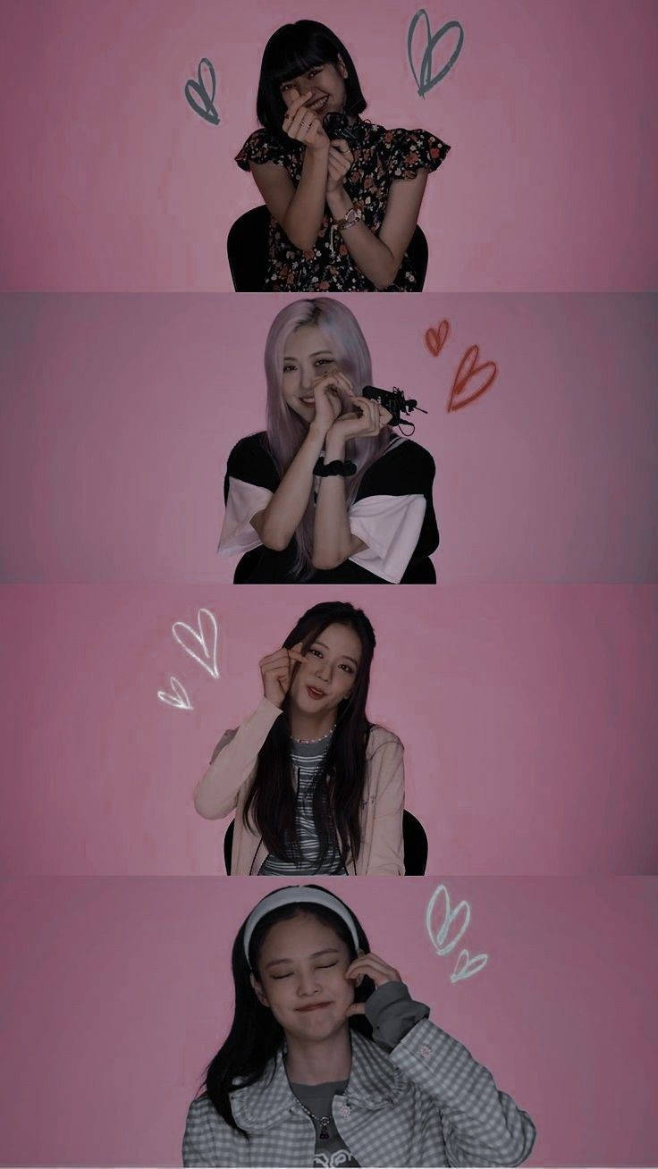 Blackpink Cute Photo Studio Wallpaper