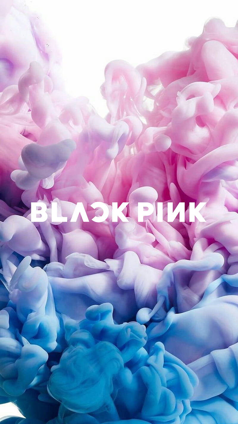 Blackpink Logo Pastel Smoke Art Wallpaper