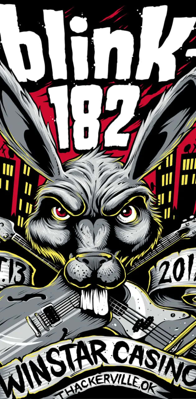 Blink182 Winstar Casino Concert Poster Wallpaper