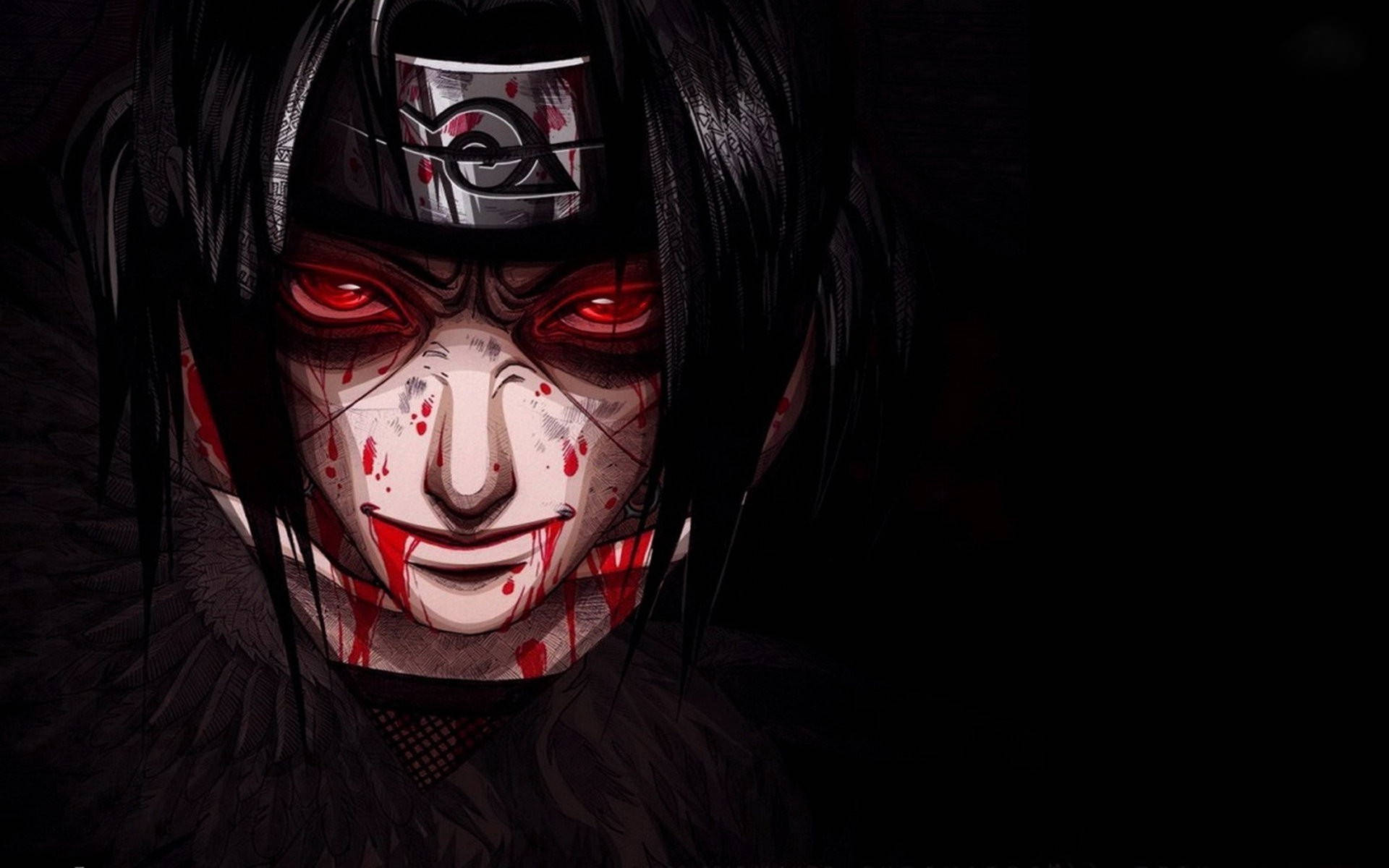 Bloodied Itachi Naruto Ipad Wallpaper