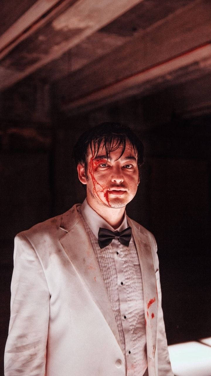 Bloody Joji On White Suit Wallpaper