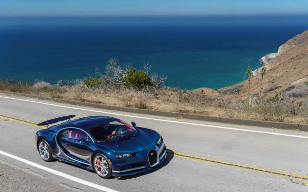 Blue Bugatti Chiron 4k Wallpaper