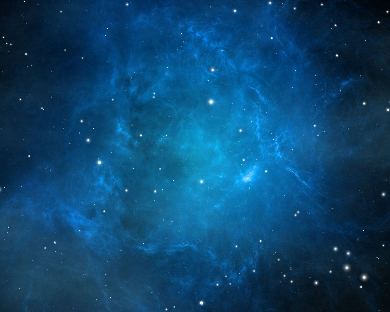 Blue Nebula Galaxy Cool Pfp Wallpaper