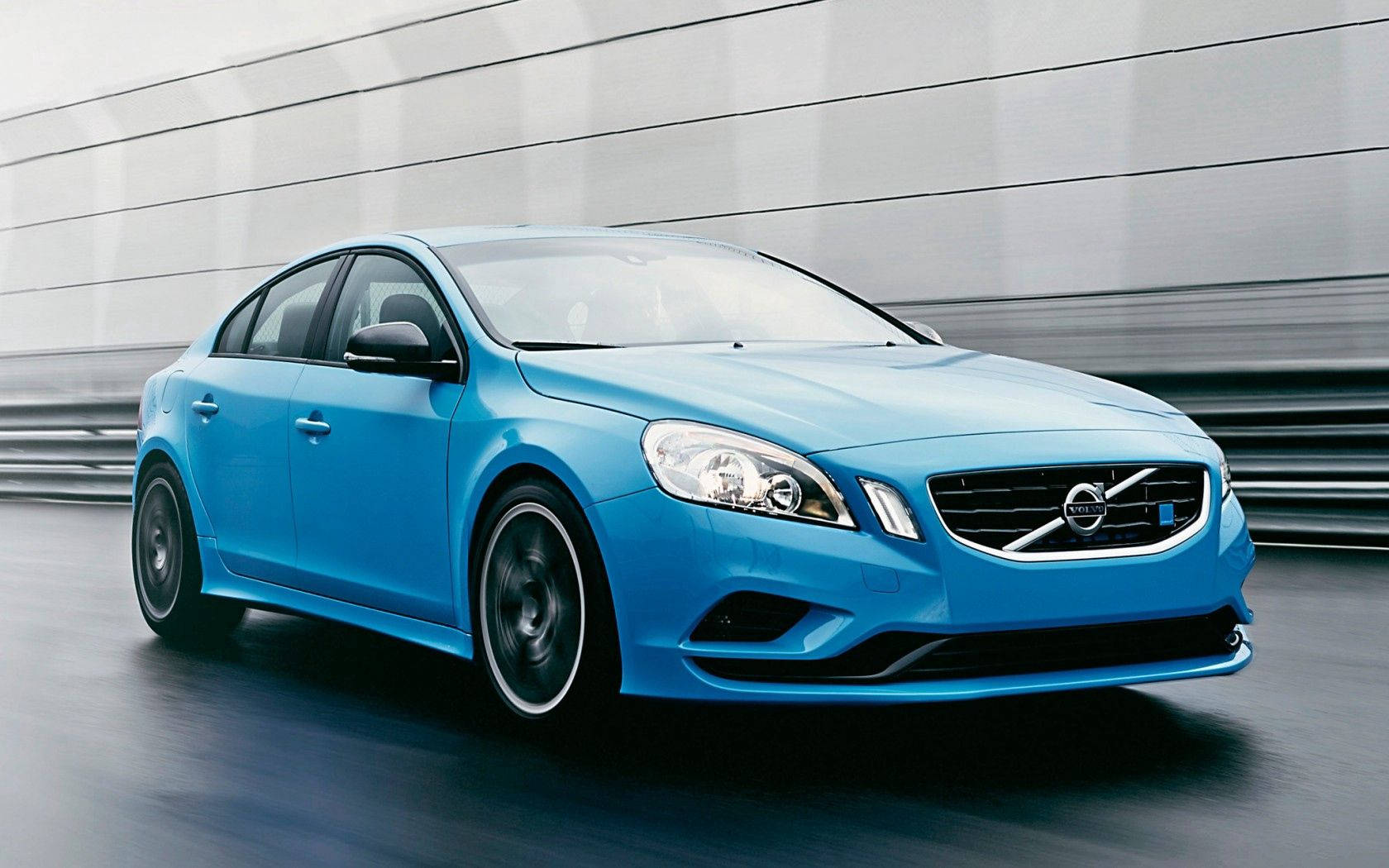 Blue Sedan Volvo Car Wallpaper