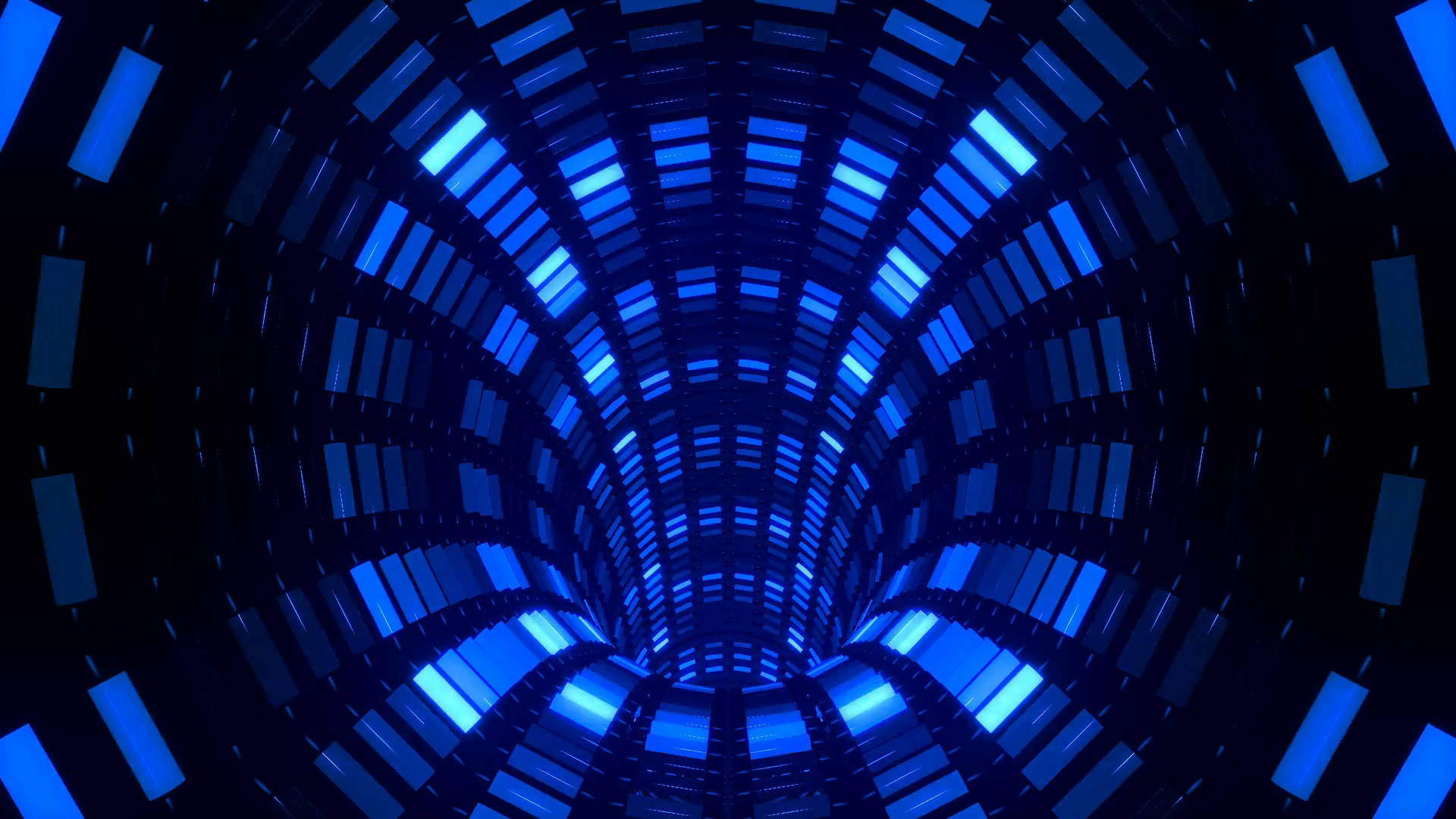 Blue Tunnel Illusion Cool Pfp Wallpaper