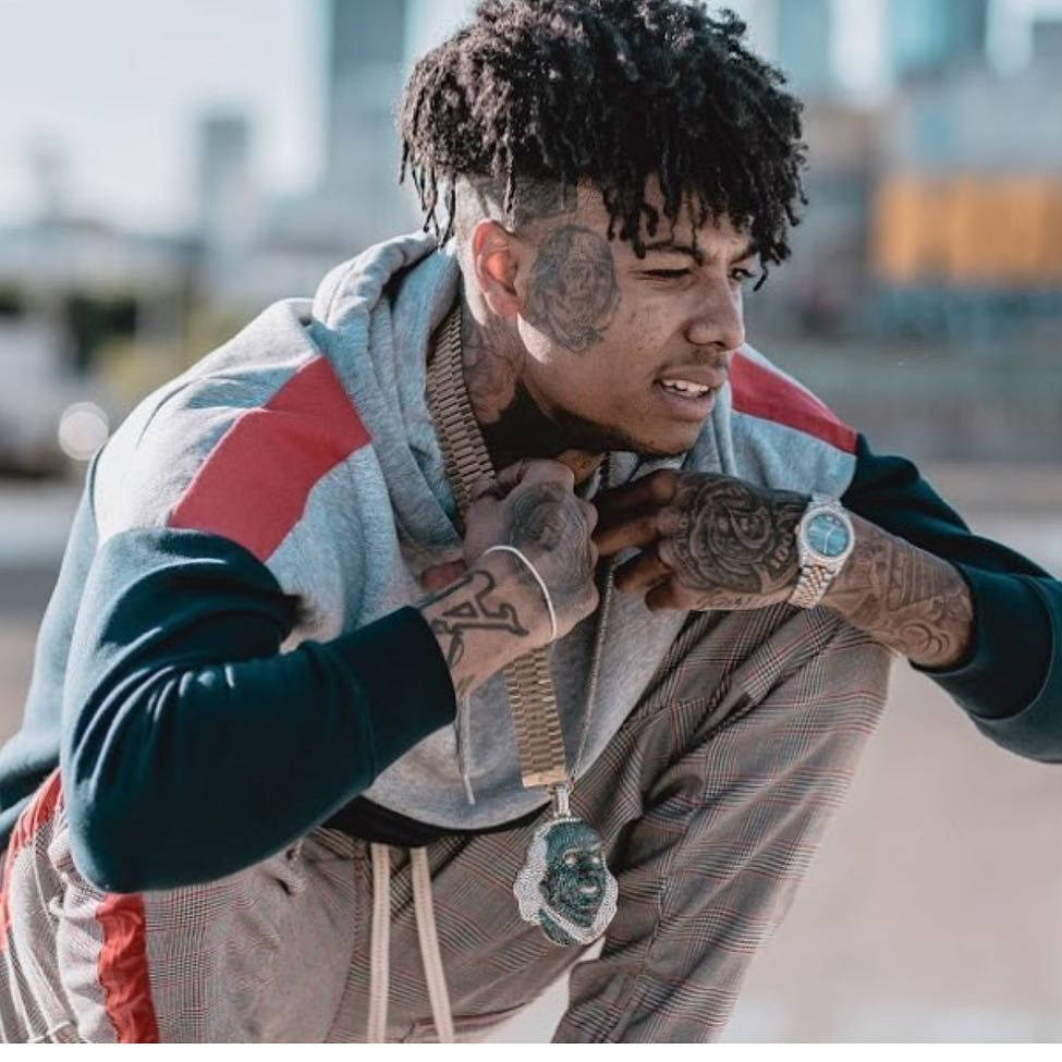 Blueface Squatting Wallpaper