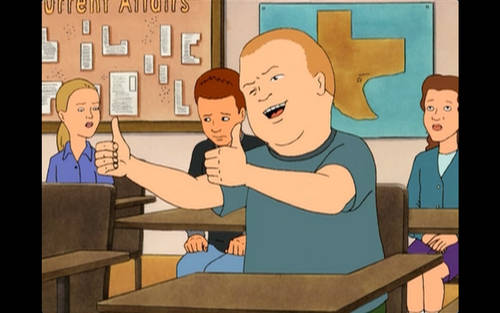 Bobby Hill In Classroom Wallpaper