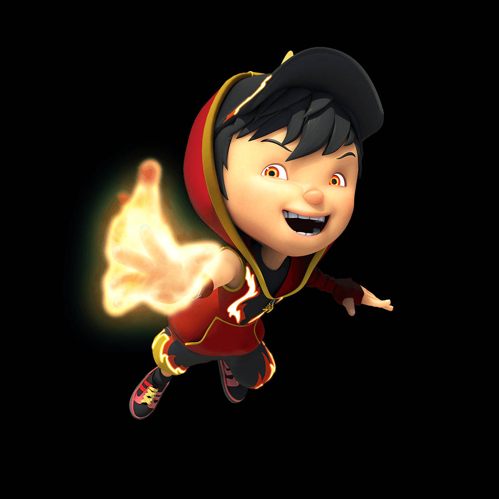 Boboiboy Fireball Power Wallpaper