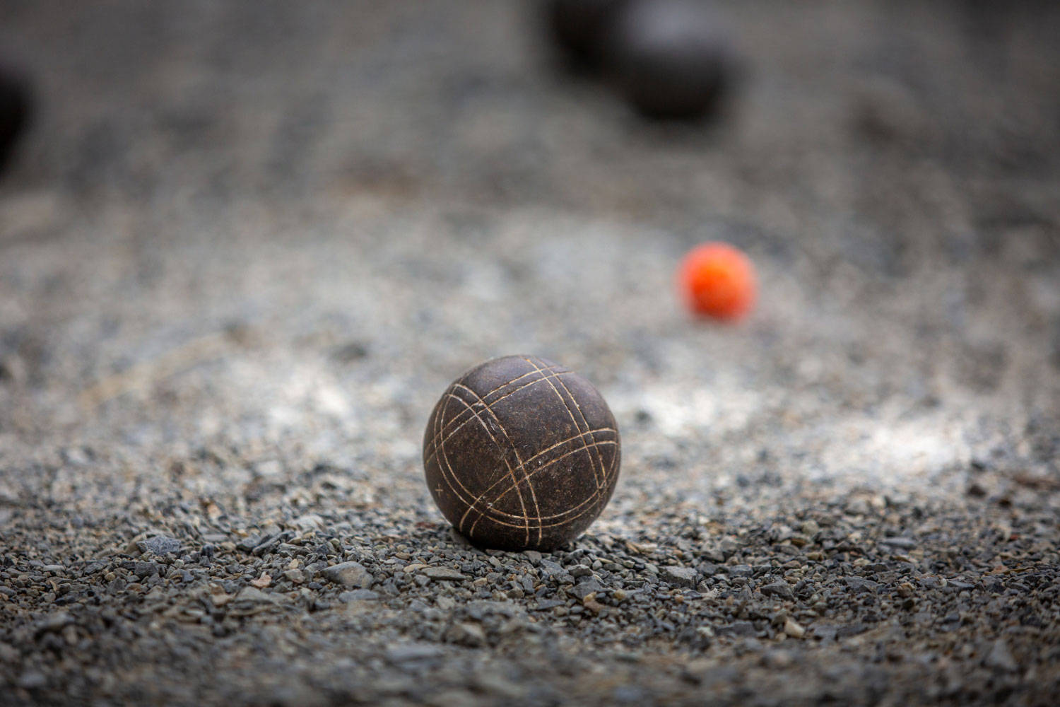 Bocce Ball Gray Aesthetic On Sand Wallpaper