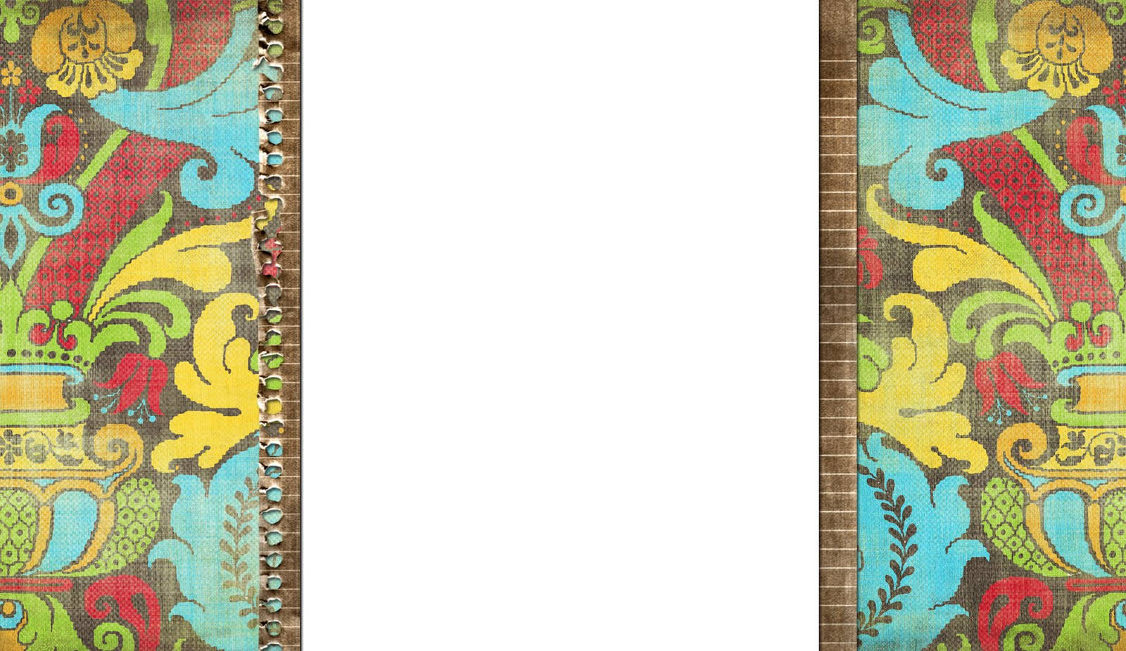 Boho Patterned Border Wallpaper