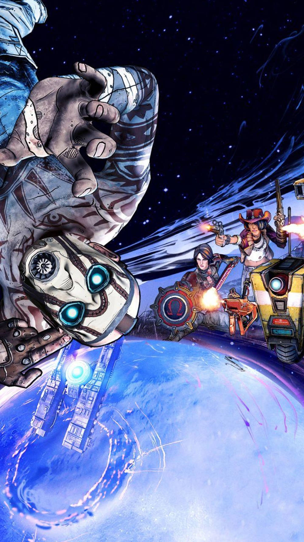 Borderlands Iphone Floating Above Space Wallpaper