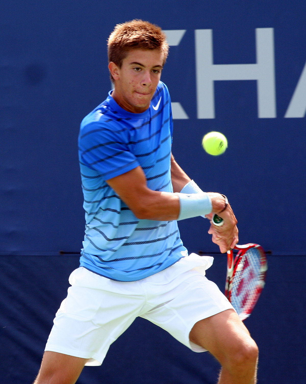 Borna Coric Upwards Swing Wallpaper