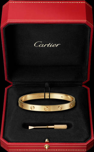 Boxed Gold Cartier Wallpaper