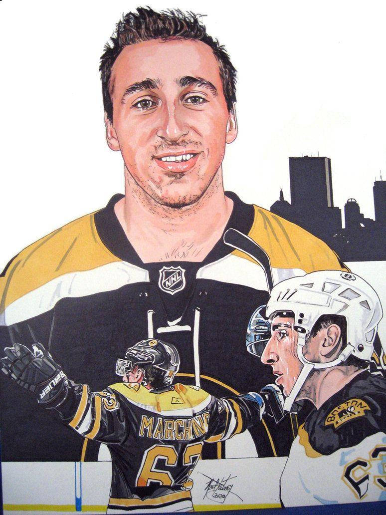 Brad Marchand Fan Painting Wallpaper