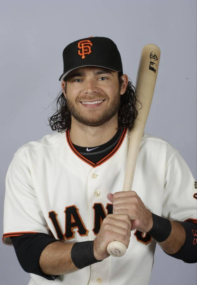 Brandon Crawford Smiling Profile Shot Wallpaper