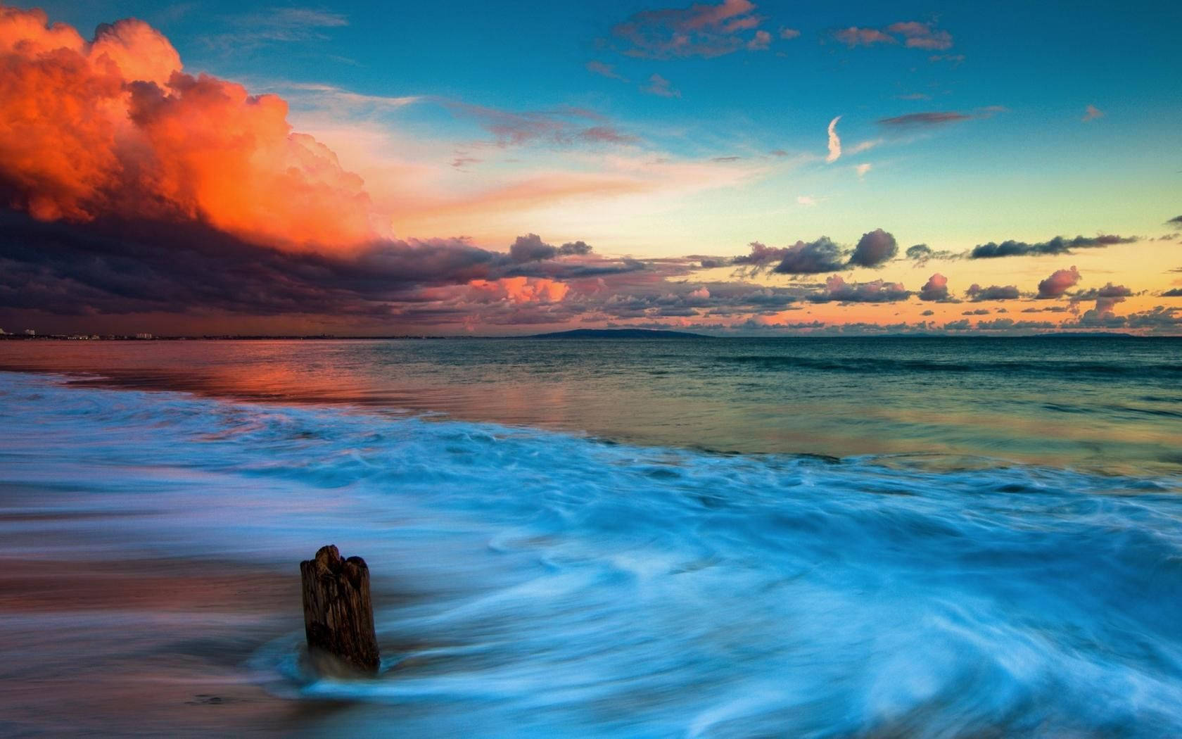 Breathtaking View Of The Malibu Coast, California Wallpaper