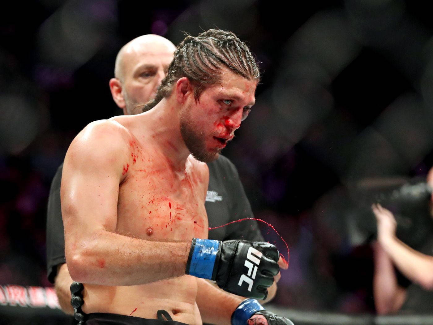 Brian Ortega Bloody Face Chest Wallpaper