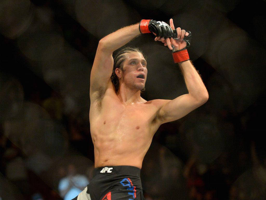 Brian Ortega Gestures At Crowd Wallpaper