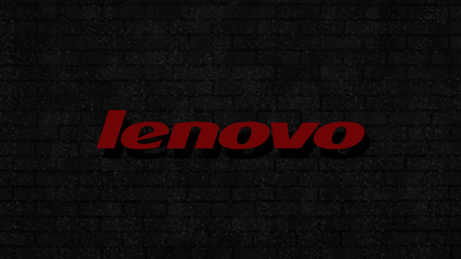 Brick Wall Lenovo Official Logo Wallpaper