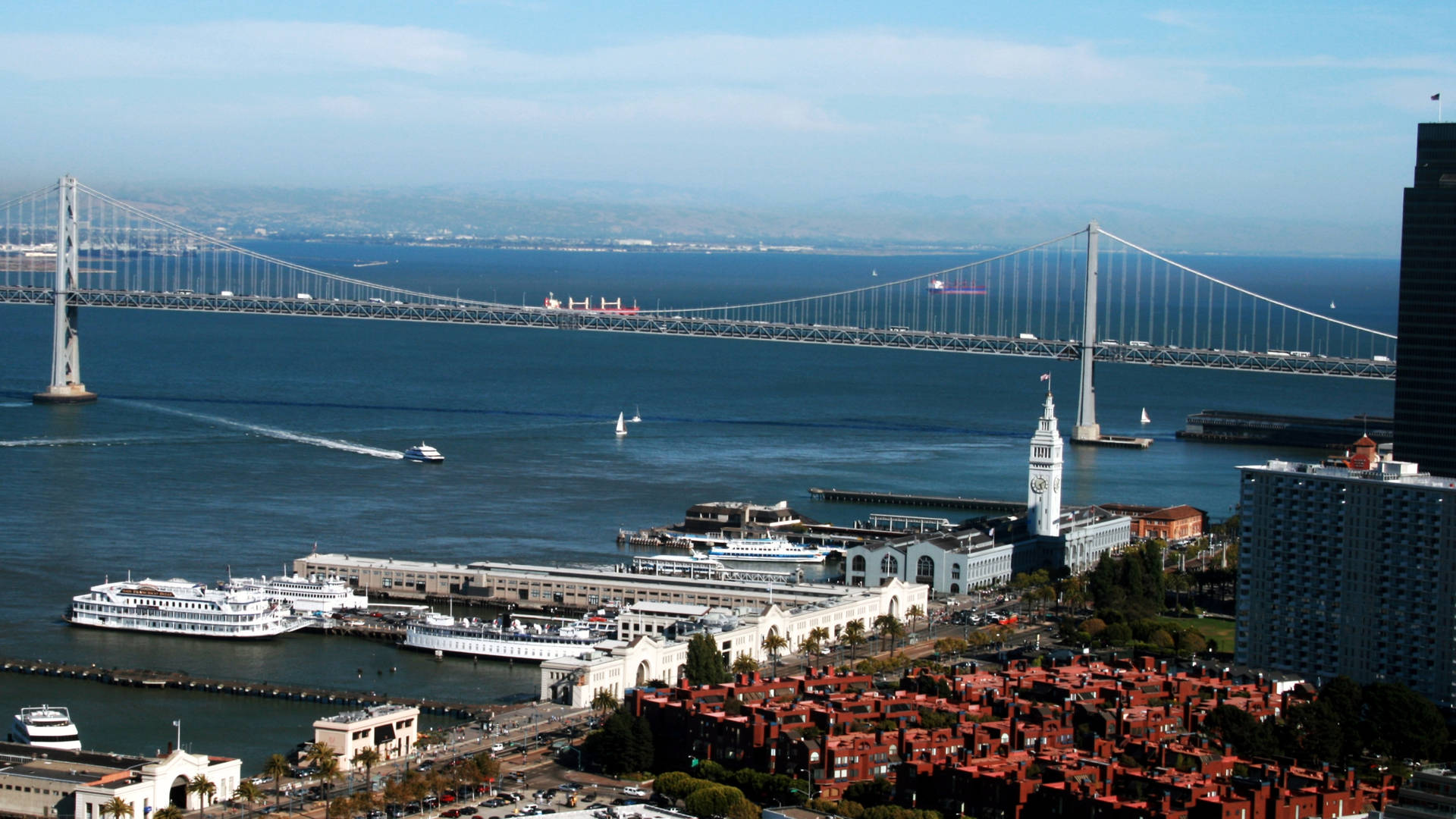 Bridge And Dock San Francisco Photography Wallpaper