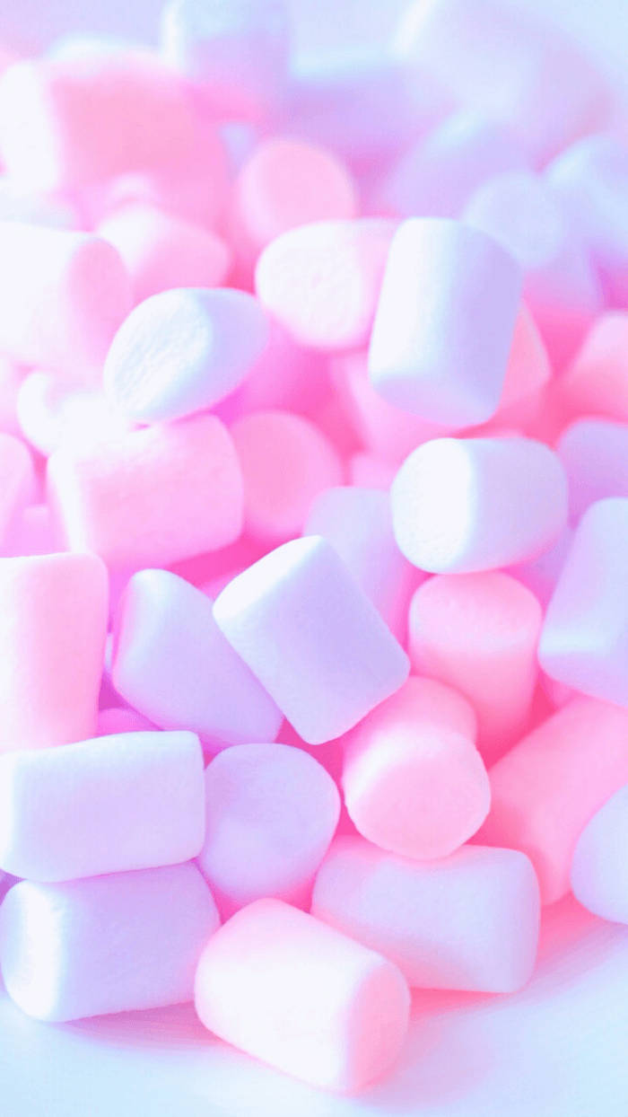 Bright Pink 3d Marshmallow Wallpaper