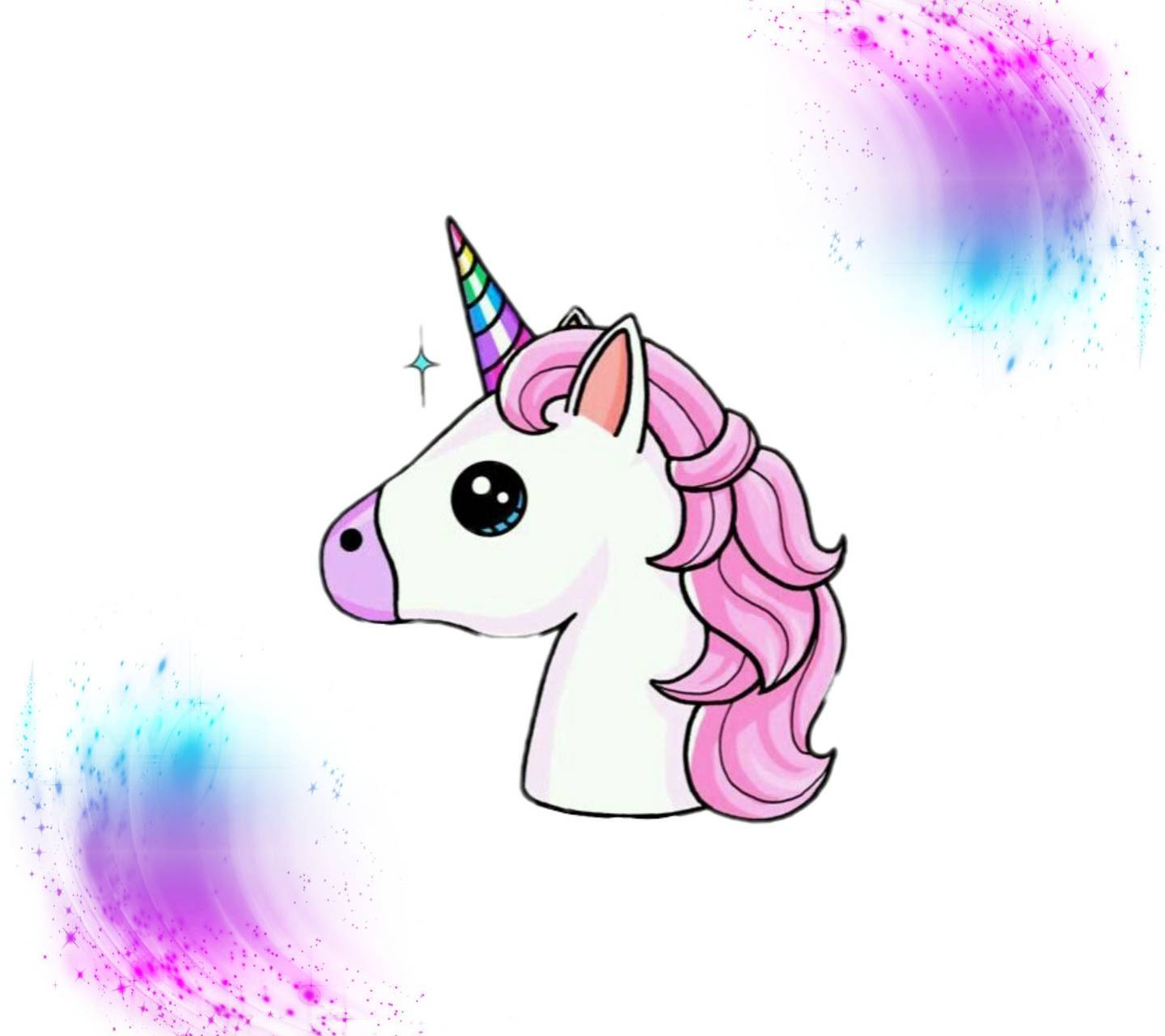 Bright Pink Unicorn Wallpaper