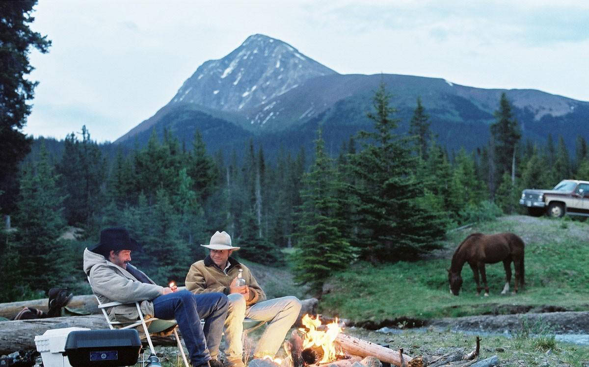 Brokeback Mountain Sunset Camping Wallpaper