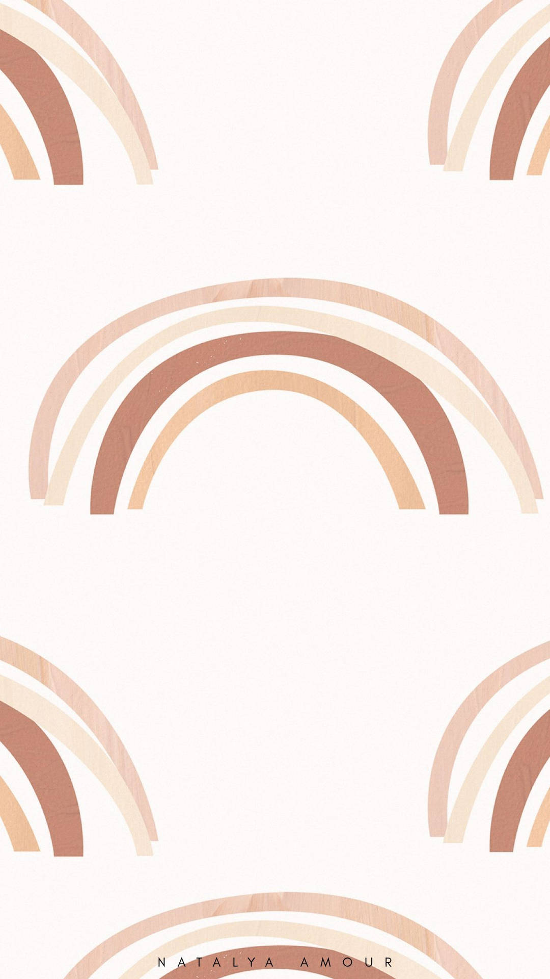 Brown Rainbows Boho Iphone Wallpaper