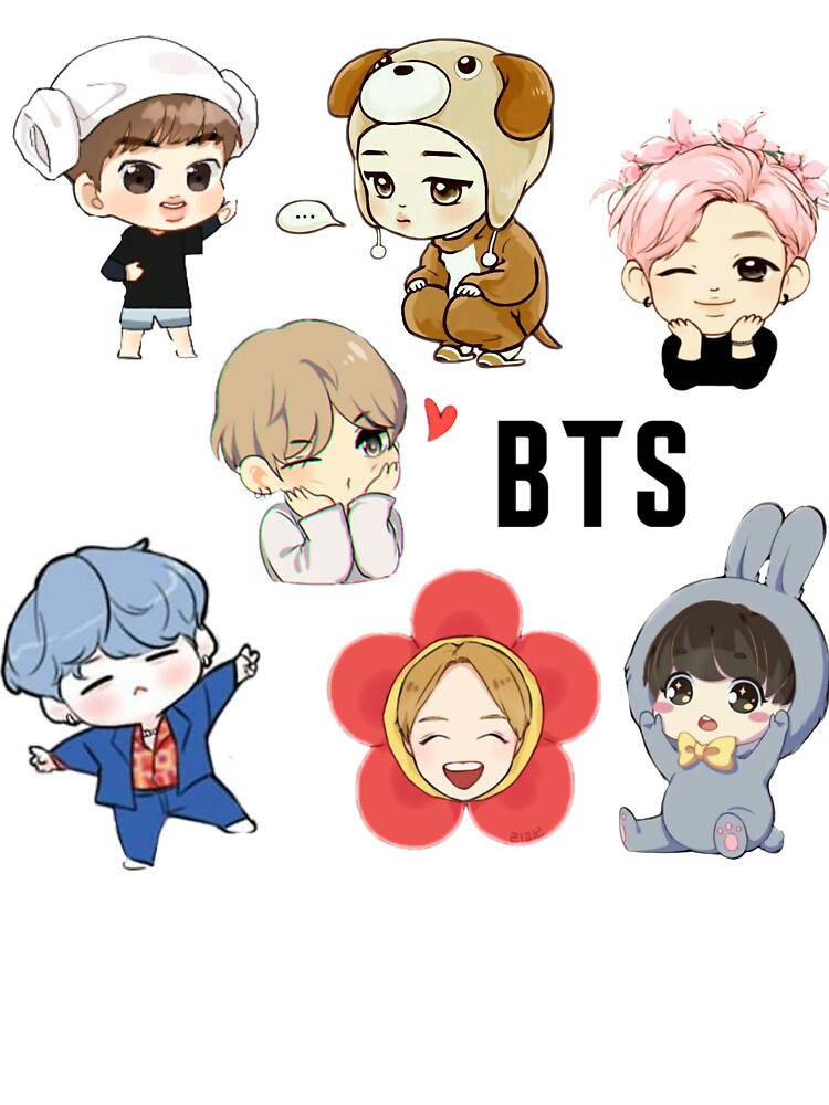 Bts Chibi Collection Wallpaper