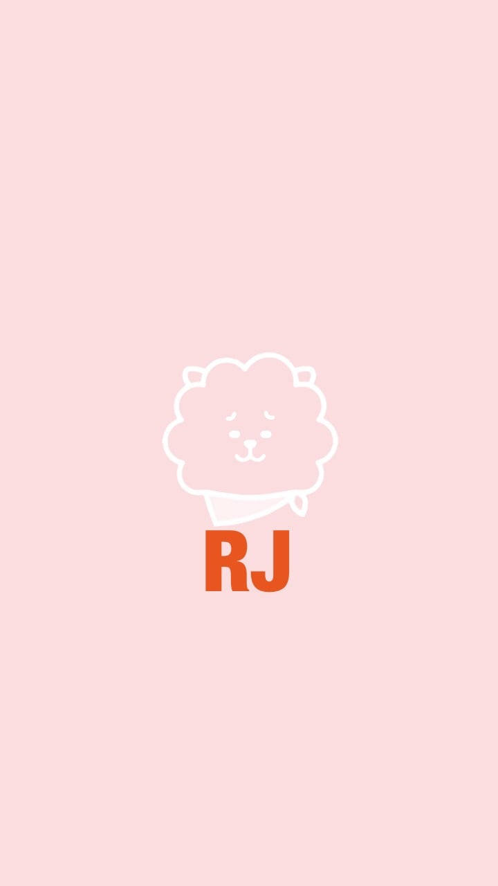 Bts' Lovable Character, Rj, In A Pink Hoodie Wallpaper