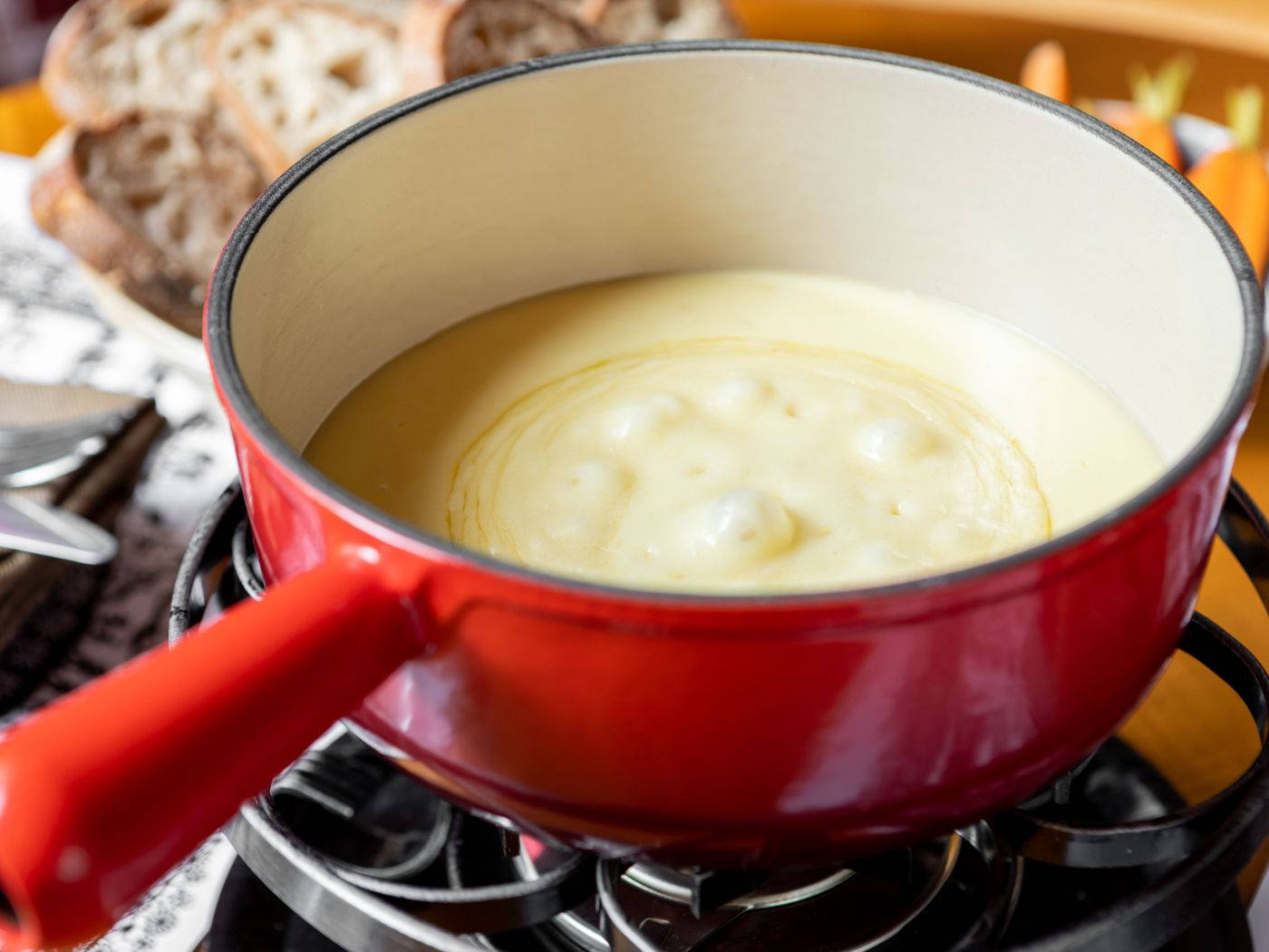 Bubbling Cheese Fondue Wallpaper