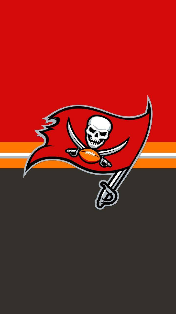 Buccaneers Orange Stripe Wallpaper