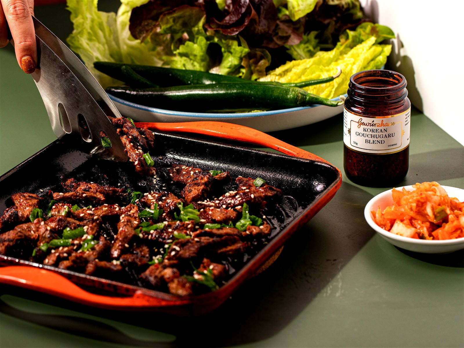 Bulgogi Lettuce Pan Wallpaper