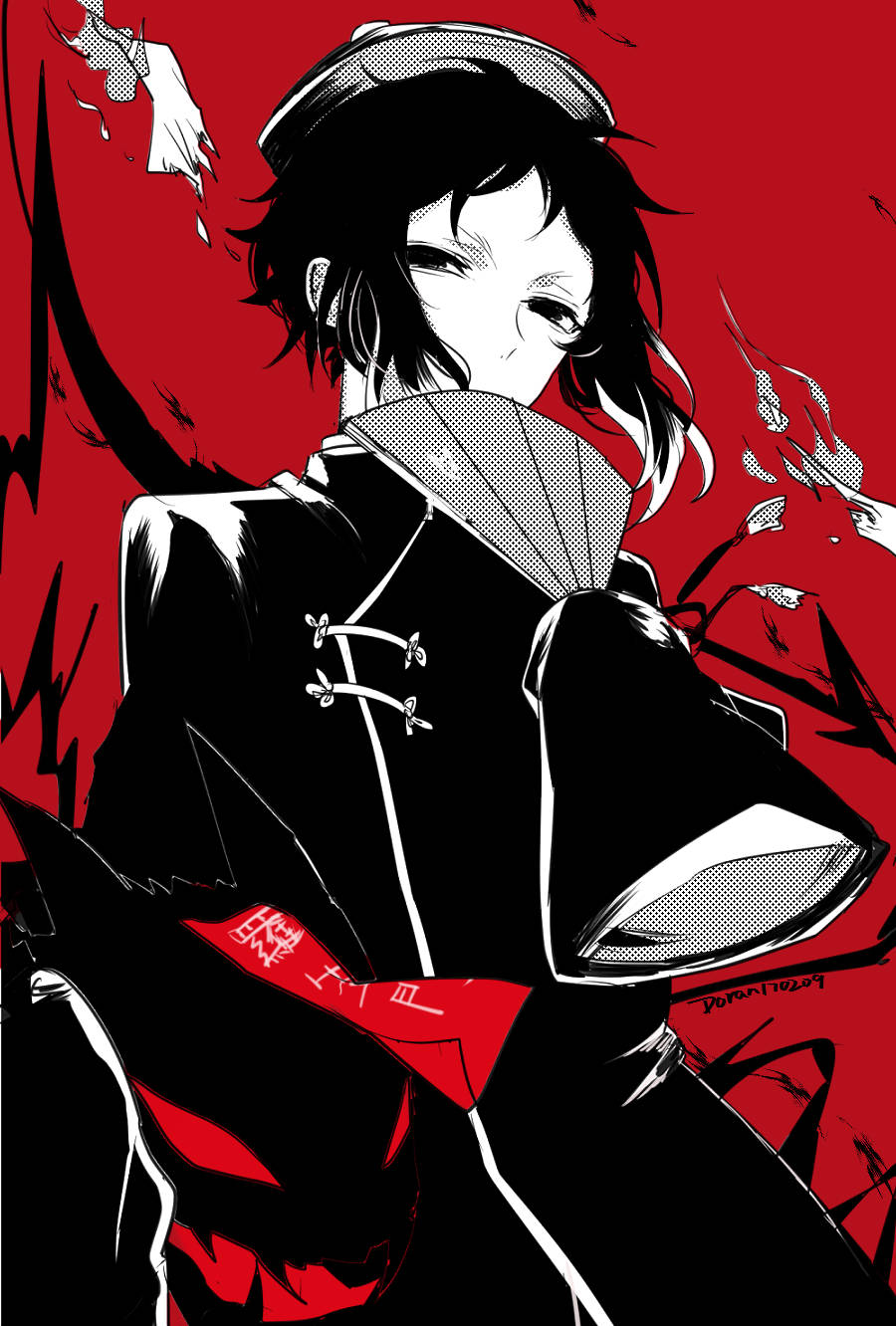 Bungo Stray Dogs Akutagawa With Fan Wallpaper