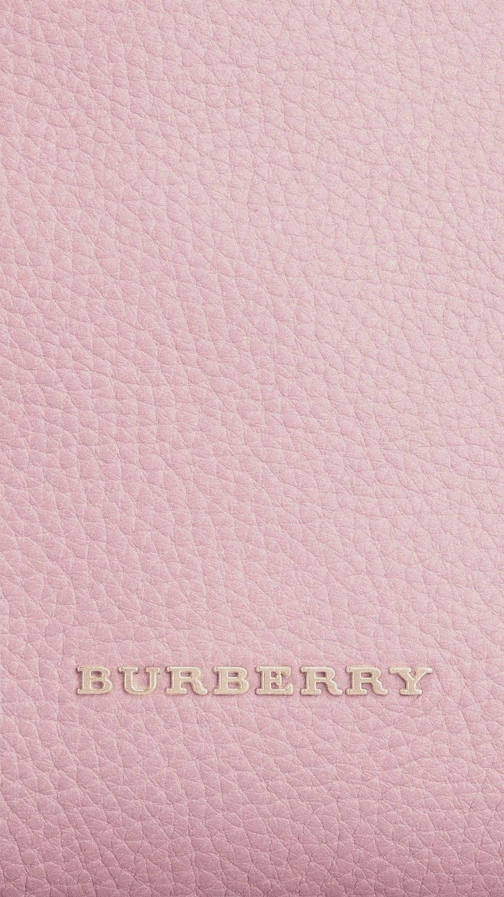 Burberry Pink Leather Wallpaper