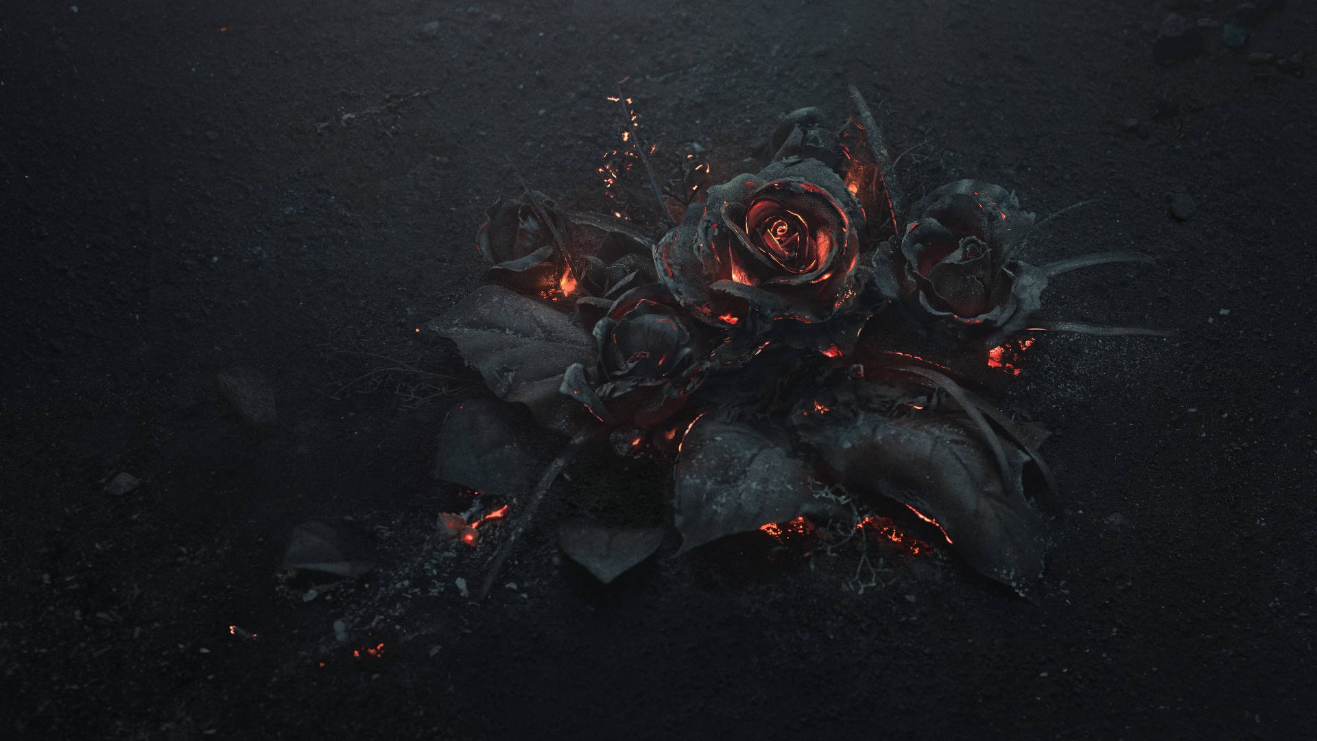 Burning Flower Pc Wallpaper