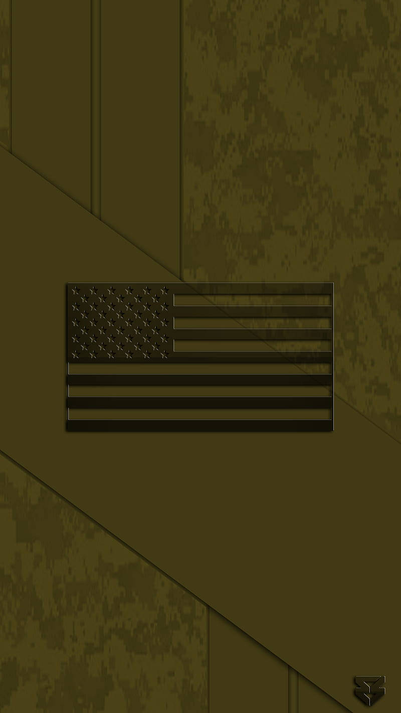 Camo American Flag Cool Iphone Wallpaper